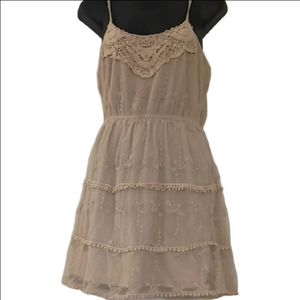 It's Pink  Lace-Trim Spaghetti Strap Mini Dress. Fairy Core Vibes. Size Small.